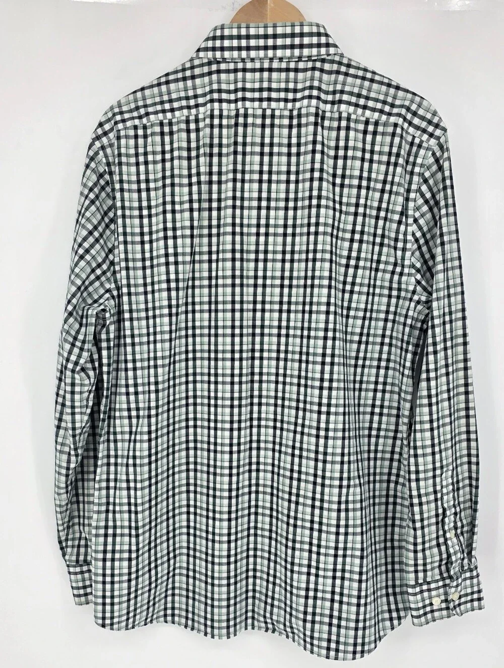 Banana Republic Slim Fit Wrinkle Resistant Plaid Button Front Shirt Men's Large